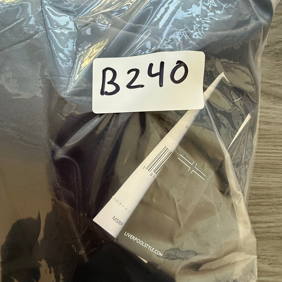 Liverpool Black Chevron Quilted Faux Leather Jacket M - Picture 13 of 13